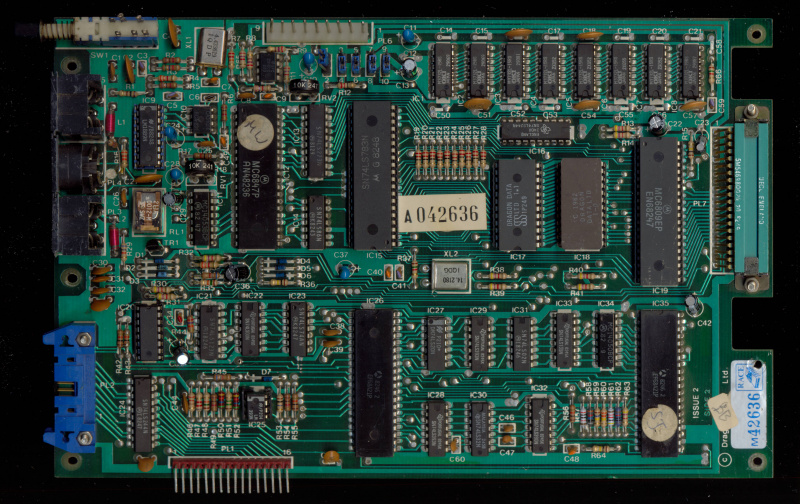 File:Dragon32 OKI 8x64 Issue 2 PCB Top 3250x2048.jpg