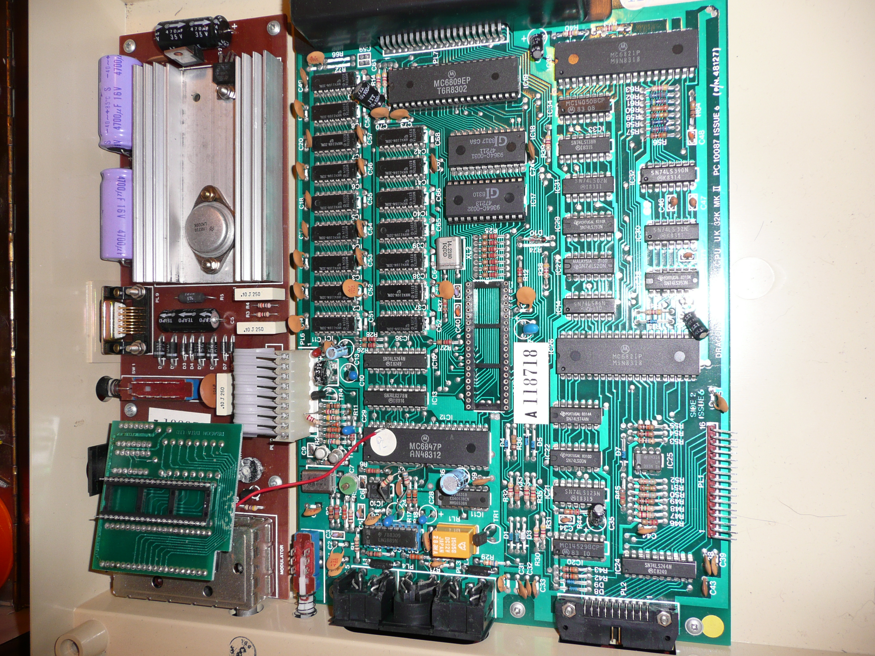 motherboard with the daughterboard unsocketed