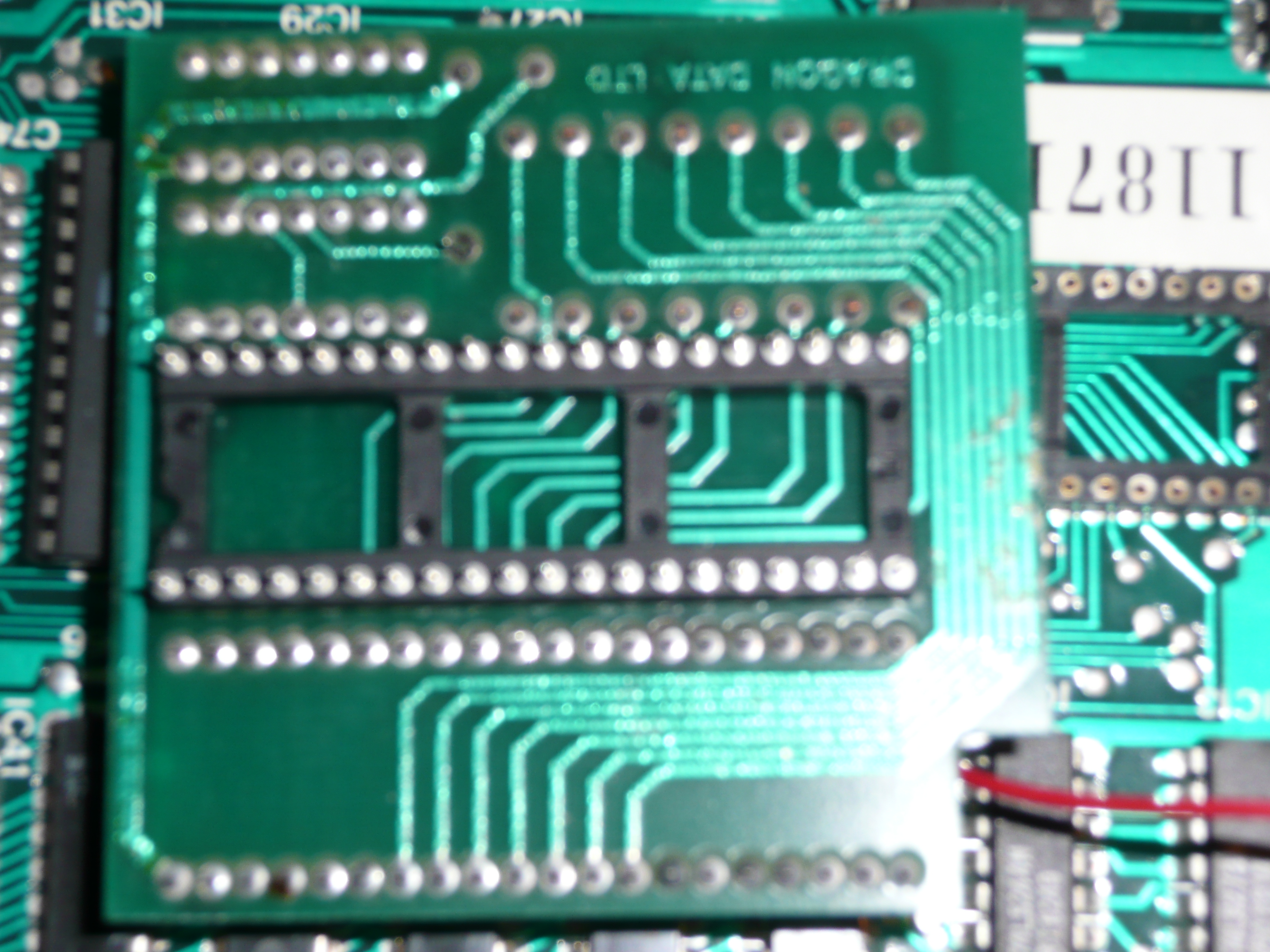 backside of the daughterboard