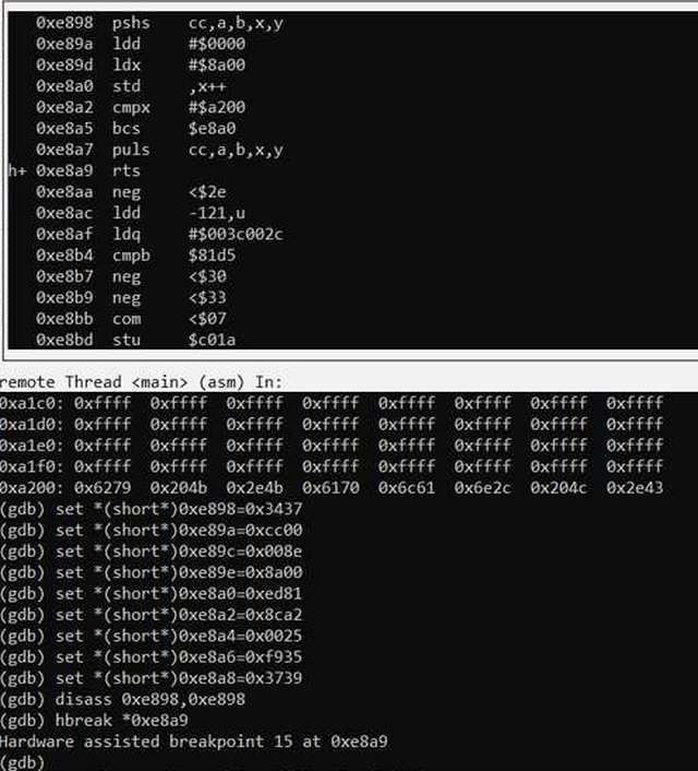 03-Code entered in an unused area of Kbvdio. Pokeing zeros at the whole graphic area.jpg